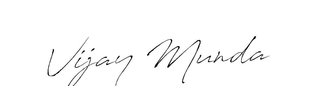 Make a beautiful signature design for name Vijay Munda. With this signature (Antro_Vectra) style, you can create a handwritten signature for free. Vijay Munda signature style 6 images and pictures png