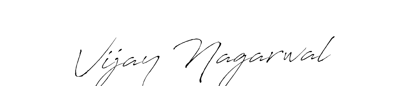 Create a beautiful signature design for name Vijay Nagarwal. With this signature (Antro_Vectra) fonts, you can make a handwritten signature for free. Vijay Nagarwal signature style 6 images and pictures png