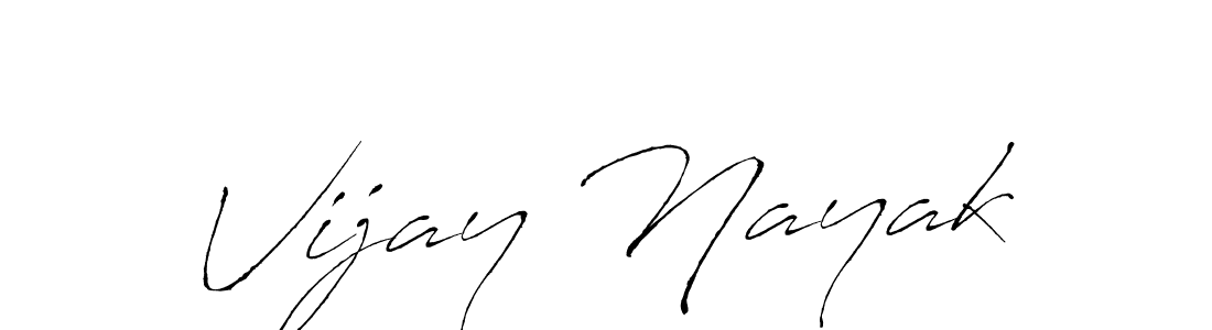 Create a beautiful signature design for name Vijay Nayak. With this signature (Antro_Vectra) fonts, you can make a handwritten signature for free. Vijay Nayak signature style 6 images and pictures png