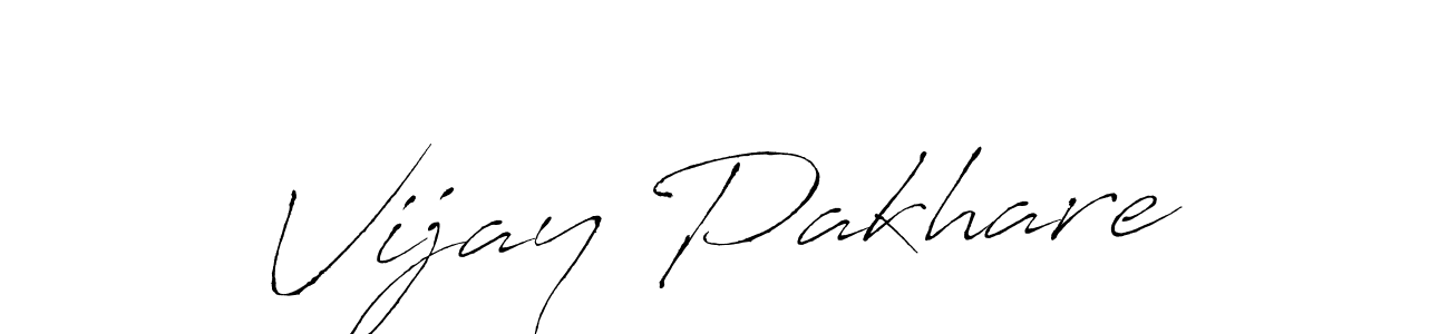 How to make Vijay Pakhare signature? Antro_Vectra is a professional autograph style. Create handwritten signature for Vijay Pakhare name. Vijay Pakhare signature style 6 images and pictures png