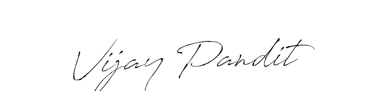 Use a signature maker to create a handwritten signature online. With this signature software, you can design (Antro_Vectra) your own signature for name Vijay Pandit. Vijay Pandit signature style 6 images and pictures png