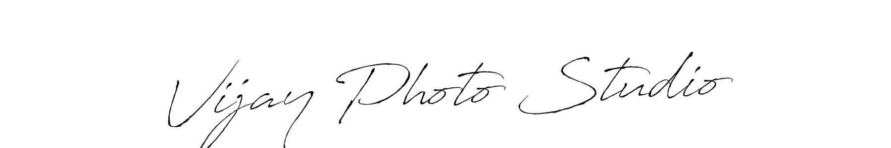 Use a signature maker to create a handwritten signature online. With this signature software, you can design (Antro_Vectra) your own signature for name Vijay Photo Studio. Vijay Photo Studio signature style 6 images and pictures png