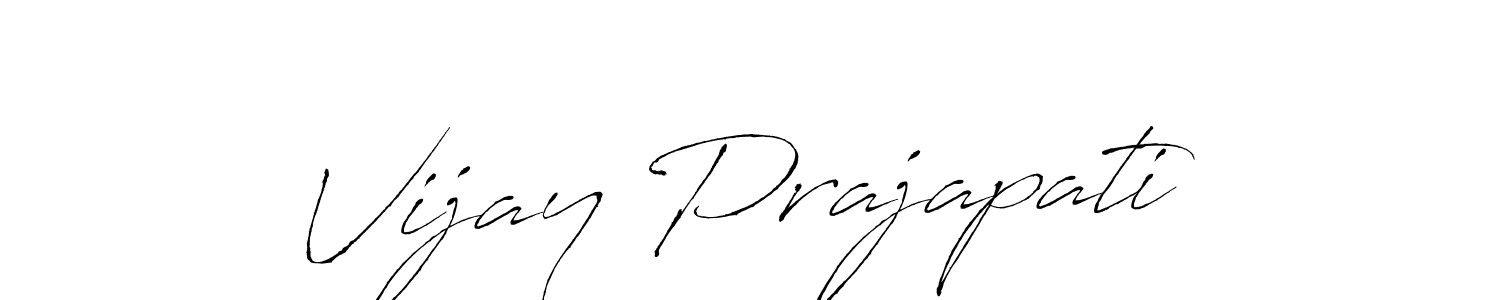 Also we have Vijay Prajapati name is the best signature style. Create professional handwritten signature collection using Antro_Vectra autograph style. Vijay Prajapati signature style 6 images and pictures png