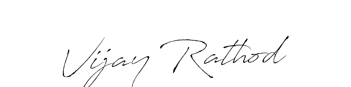 Design your own signature with our free online signature maker. With this signature software, you can create a handwritten (Antro_Vectra) signature for name Vijay Rathod. Vijay Rathod signature style 6 images and pictures png