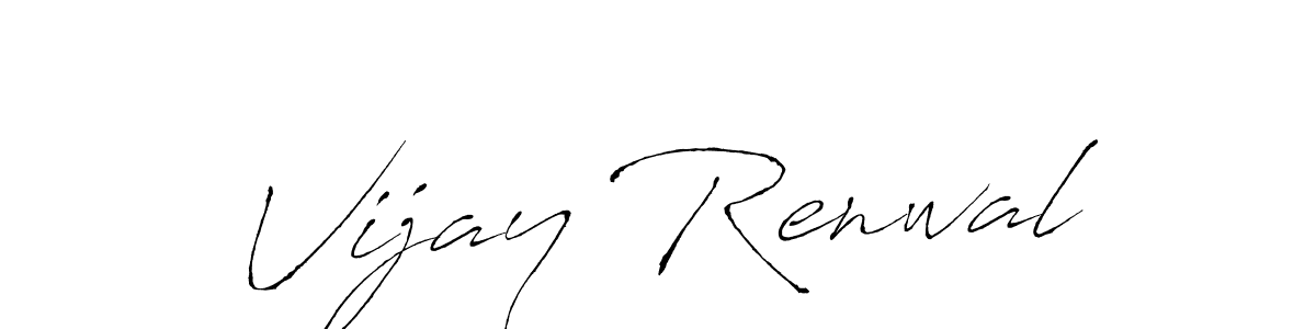 Use a signature maker to create a handwritten signature online. With this signature software, you can design (Antro_Vectra) your own signature for name Vijay Renwal. Vijay Renwal signature style 6 images and pictures png