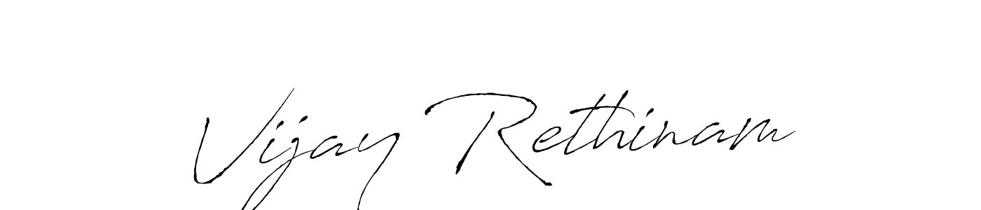 Also we have Vijay Rethinam name is the best signature style. Create professional handwritten signature collection using Antro_Vectra autograph style. Vijay Rethinam signature style 6 images and pictures png