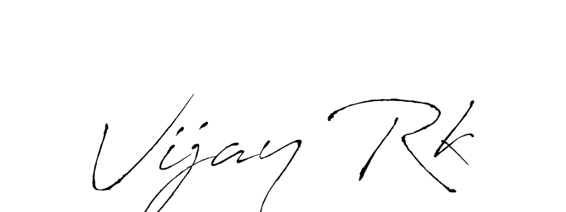 How to make Vijay Rk name signature. Use Antro_Vectra style for creating short signs online. This is the latest handwritten sign. Vijay Rk signature style 6 images and pictures png