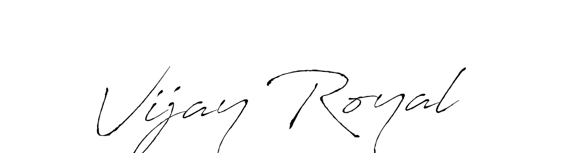 Create a beautiful signature design for name Vijay Royal. With this signature (Antro_Vectra) fonts, you can make a handwritten signature for free. Vijay Royal signature style 6 images and pictures png