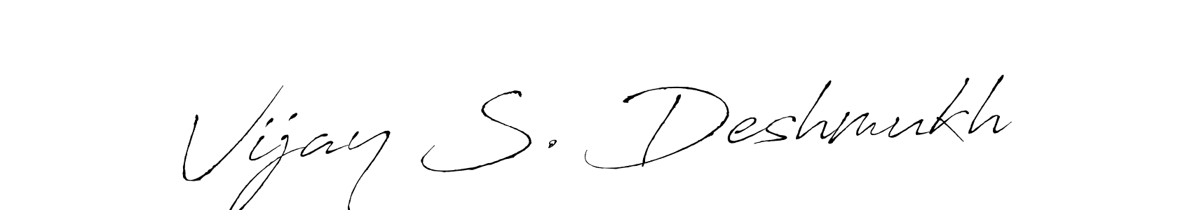 Use a signature maker to create a handwritten signature online. With this signature software, you can design (Antro_Vectra) your own signature for name Vijay S. Deshmukh. Vijay S. Deshmukh signature style 6 images and pictures png