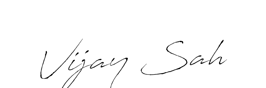 How to make Vijay Sah name signature. Use Antro_Vectra style for creating short signs online. This is the latest handwritten sign. Vijay Sah signature style 6 images and pictures png