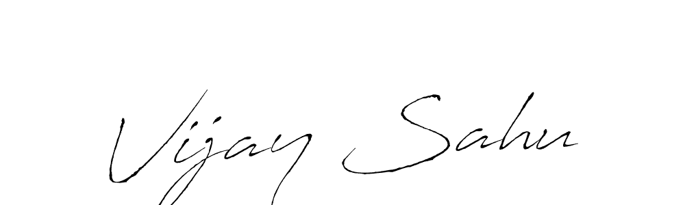 Design your own signature with our free online signature maker. With this signature software, you can create a handwritten (Antro_Vectra) signature for name Vijay Sahu. Vijay Sahu signature style 6 images and pictures png