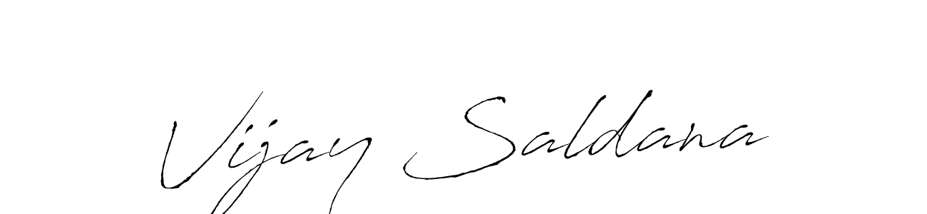 How to make Vijay Saldana name signature. Use Antro_Vectra style for creating short signs online. This is the latest handwritten sign. Vijay Saldana signature style 6 images and pictures png