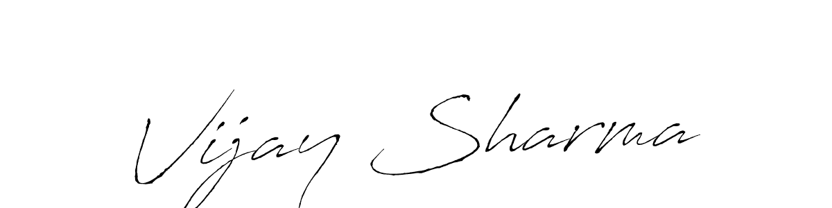 How to make Vijay Sharma signature? Antro_Vectra is a professional autograph style. Create handwritten signature for Vijay Sharma name. Vijay Sharma signature style 6 images and pictures png