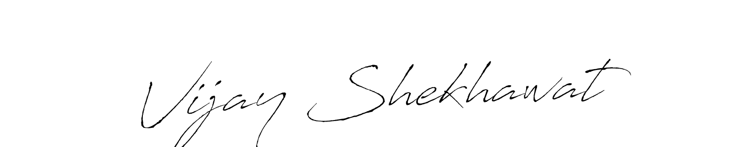 Design your own signature with our free online signature maker. With this signature software, you can create a handwritten (Antro_Vectra) signature for name Vijay Shekhawat. Vijay Shekhawat signature style 6 images and pictures png