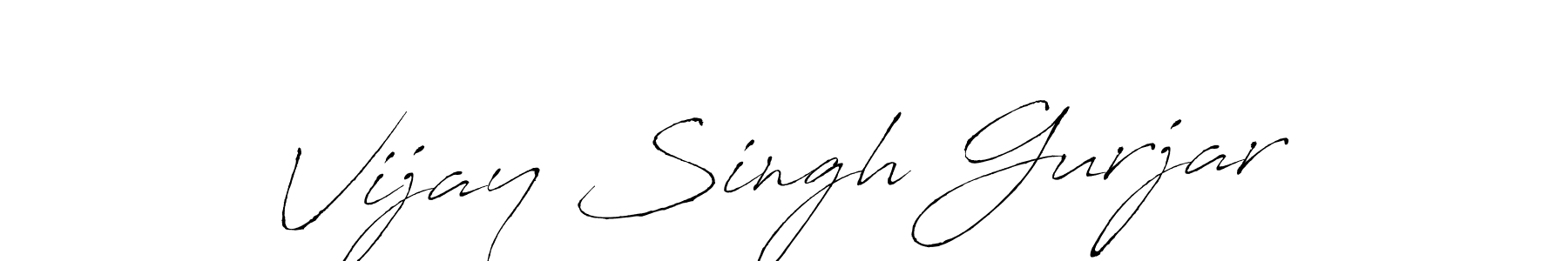 Make a beautiful signature design for name Vijay Singh Gurjar. With this signature (Antro_Vectra) style, you can create a handwritten signature for free. Vijay Singh Gurjar signature style 6 images and pictures png