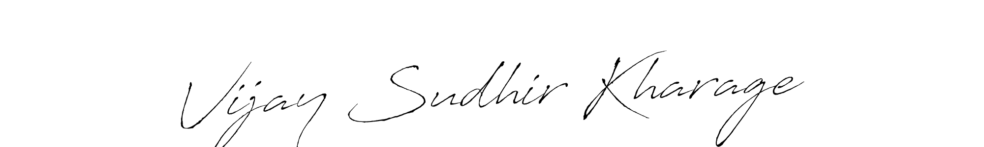 Use a signature maker to create a handwritten signature online. With this signature software, you can design (Antro_Vectra) your own signature for name Vijay Sudhir Kharage. Vijay Sudhir Kharage signature style 6 images and pictures png