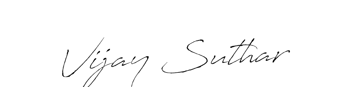 Also we have Vijay Suthar name is the best signature style. Create professional handwritten signature collection using Antro_Vectra autograph style. Vijay Suthar signature style 6 images and pictures png