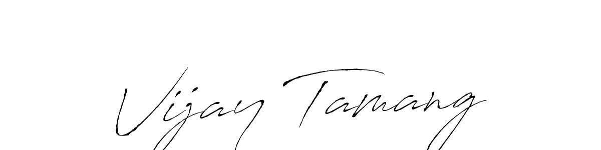 How to make Vijay Tamang signature? Antro_Vectra is a professional autograph style. Create handwritten signature for Vijay Tamang name. Vijay Tamang signature style 6 images and pictures png