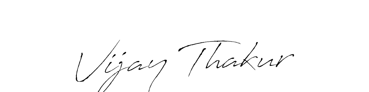 Create a beautiful signature design for name Vijay Thakur. With this signature (Antro_Vectra) fonts, you can make a handwritten signature for free. Vijay Thakur signature style 6 images and pictures png