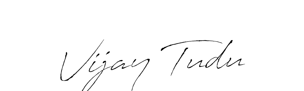 Make a beautiful signature design for name Vijay Tudu. With this signature (Antro_Vectra) style, you can create a handwritten signature for free. Vijay Tudu signature style 6 images and pictures png