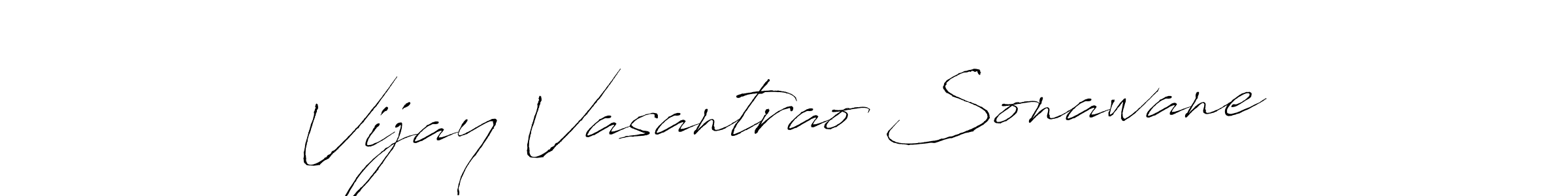 Vijay Vasantrao Sonawane stylish signature style. Best Handwritten Sign (Antro_Vectra) for my name. Handwritten Signature Collection Ideas for my name Vijay Vasantrao Sonawane. Vijay Vasantrao Sonawane signature style 6 images and pictures png