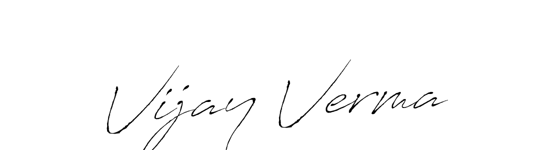 Use a signature maker to create a handwritten signature online. With this signature software, you can design (Antro_Vectra) your own signature for name Vijay Verma. Vijay Verma signature style 6 images and pictures png