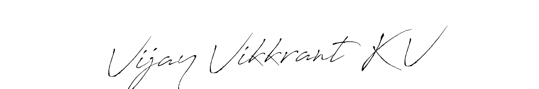 Design your own signature with our free online signature maker. With this signature software, you can create a handwritten (Antro_Vectra) signature for name Vijay Vikkrant K V. Vijay Vikkrant K V signature style 6 images and pictures png
