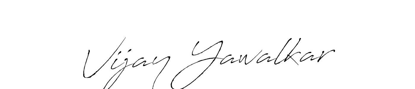 Create a beautiful signature design for name Vijay Yawalkar. With this signature (Antro_Vectra) fonts, you can make a handwritten signature for free. Vijay Yawalkar signature style 6 images and pictures png