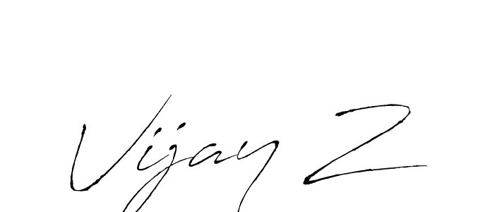 You should practise on your own different ways (Antro_Vectra) to write your name (Vijay Z) in signature. don't let someone else do it for you. Vijay Z signature style 6 images and pictures png