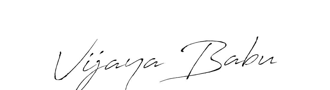 Use a signature maker to create a handwritten signature online. With this signature software, you can design (Antro_Vectra) your own signature for name Vijaya Babu. Vijaya Babu signature style 6 images and pictures png