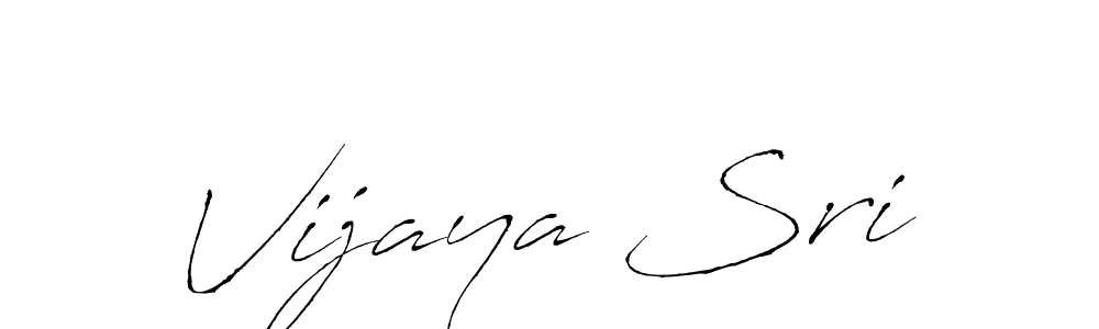 Make a beautiful signature design for name Vijaya Sri. With this signature (Antro_Vectra) style, you can create a handwritten signature for free. Vijaya Sri signature style 6 images and pictures png
