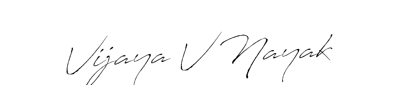 Also You can easily find your signature by using the search form. We will create Vijaya V Nayak name handwritten signature images for you free of cost using Antro_Vectra sign style. Vijaya V Nayak signature style 6 images and pictures png