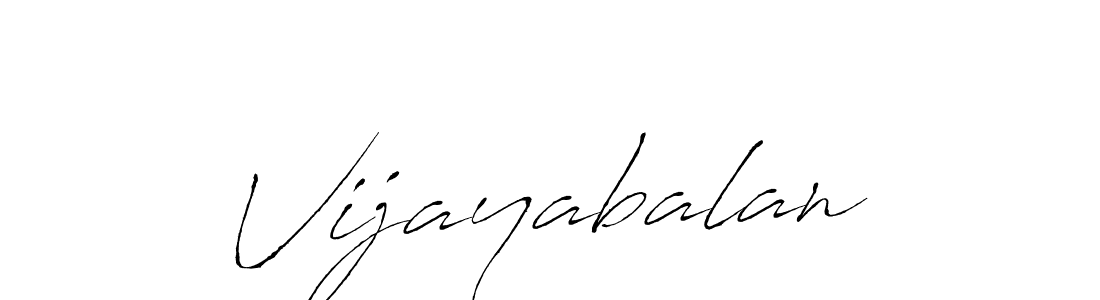 Make a beautiful signature design for name Vijayabalan. With this signature (Antro_Vectra) style, you can create a handwritten signature for free. Vijayabalan signature style 6 images and pictures png