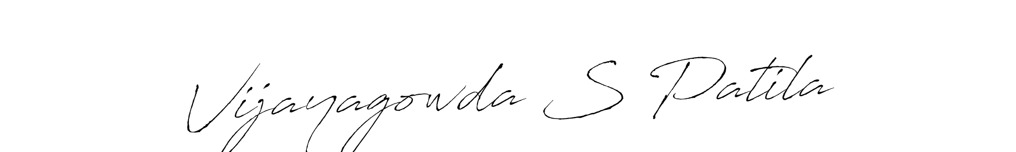 Use a signature maker to create a handwritten signature online. With this signature software, you can design (Antro_Vectra) your own signature for name Vijayagowda S Patila. Vijayagowda S Patila signature style 6 images and pictures png