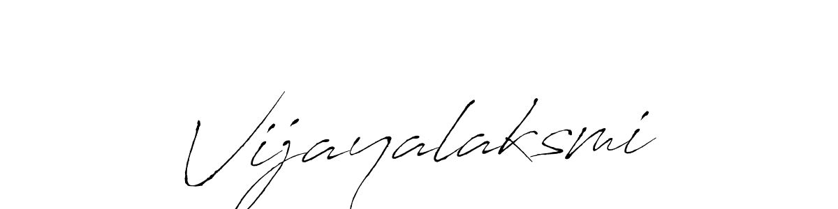 Create a beautiful signature design for name Vijayalaksmi. With this signature (Antro_Vectra) fonts, you can make a handwritten signature for free. Vijayalaksmi signature style 6 images and pictures png