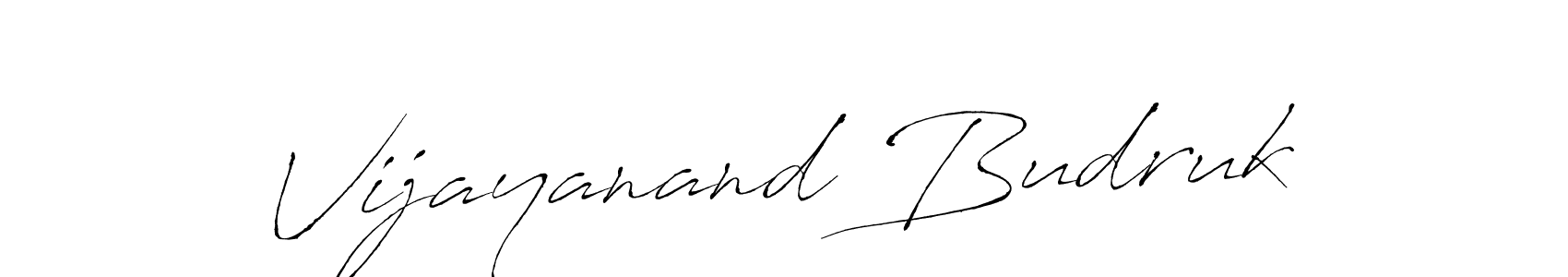 Make a beautiful signature design for name Vijayanand Budruk. Use this online signature maker to create a handwritten signature for free. Vijayanand Budruk signature style 6 images and pictures png