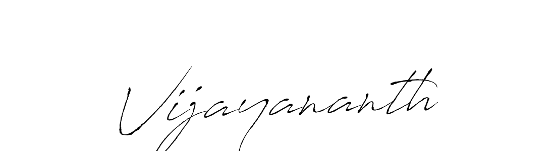 How to make Vijayananth signature? Antro_Vectra is a professional autograph style. Create handwritten signature for Vijayananth name. Vijayananth signature style 6 images and pictures png