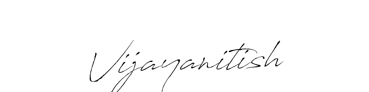 Make a beautiful signature design for name Vijayanitish. Use this online signature maker to create a handwritten signature for free. Vijayanitish signature style 6 images and pictures png