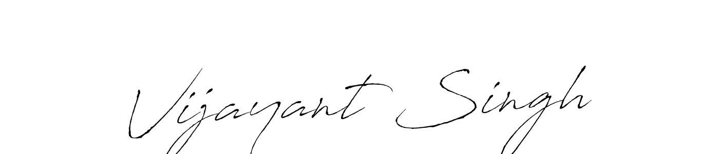 Use a signature maker to create a handwritten signature online. With this signature software, you can design (Antro_Vectra) your own signature for name Vijayant Singh. Vijayant Singh signature style 6 images and pictures png