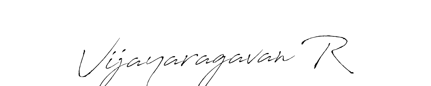 Similarly Antro_Vectra is the best handwritten signature design. Signature creator online .You can use it as an online autograph creator for name Vijayaragavan R. Vijayaragavan R signature style 6 images and pictures png