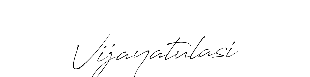 Use a signature maker to create a handwritten signature online. With this signature software, you can design (Antro_Vectra) your own signature for name Vijayatulasi. Vijayatulasi signature style 6 images and pictures png
