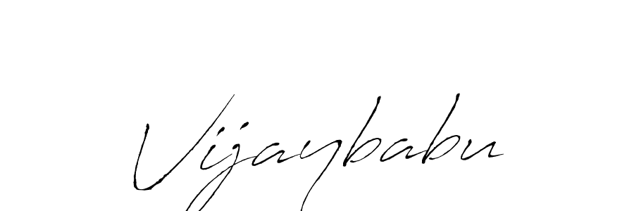 Vijaybabu stylish signature style. Best Handwritten Sign (Antro_Vectra) for my name. Handwritten Signature Collection Ideas for my name Vijaybabu. Vijaybabu signature style 6 images and pictures png