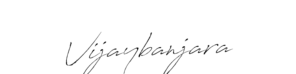 Design your own signature with our free online signature maker. With this signature software, you can create a handwritten (Antro_Vectra) signature for name Vijaybanjara. Vijaybanjara signature style 6 images and pictures png