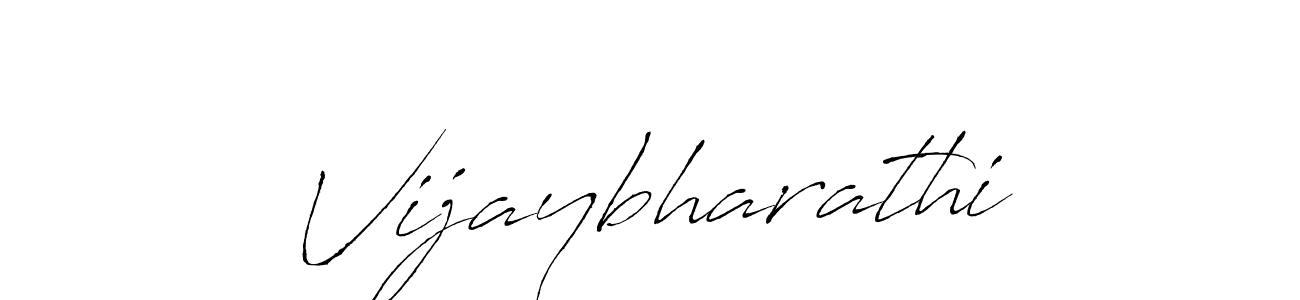 Create a beautiful signature design for name Vijaybharathi. With this signature (Antro_Vectra) fonts, you can make a handwritten signature for free. Vijaybharathi signature style 6 images and pictures png