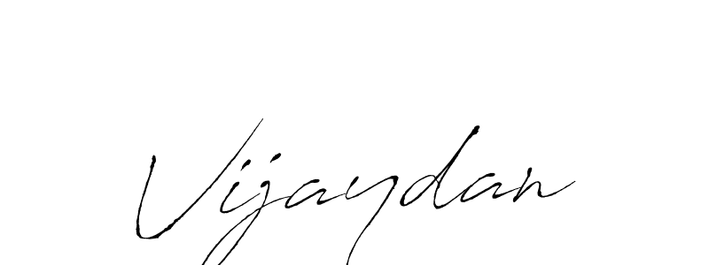 Vijaydan stylish signature style. Best Handwritten Sign (Antro_Vectra) for my name. Handwritten Signature Collection Ideas for my name Vijaydan. Vijaydan signature style 6 images and pictures png