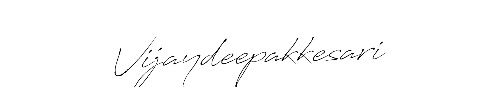 How to make Vijaydeepakkesari name signature. Use Antro_Vectra style for creating short signs online. This is the latest handwritten sign. Vijaydeepakkesari signature style 6 images and pictures png