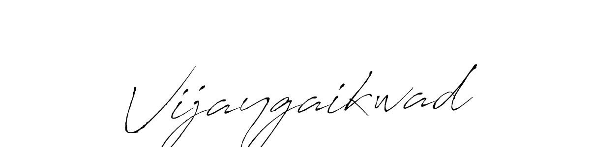 Create a beautiful signature design for name Vijaygaikwad. With this signature (Antro_Vectra) fonts, you can make a handwritten signature for free. Vijaygaikwad signature style 6 images and pictures png
