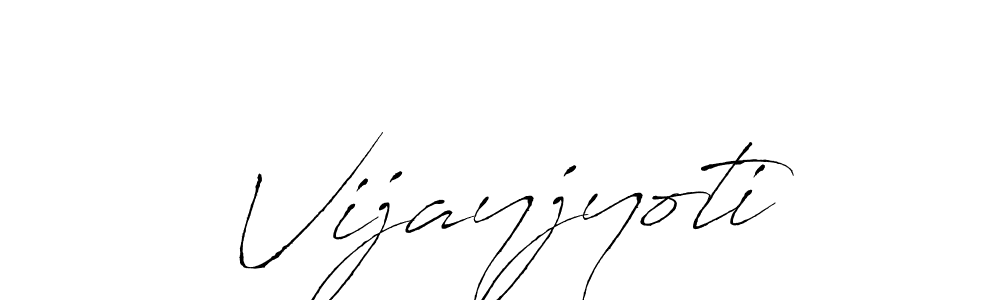 How to make Vijayjyoti name signature. Use Antro_Vectra style for creating short signs online. This is the latest handwritten sign. Vijayjyoti signature style 6 images and pictures png