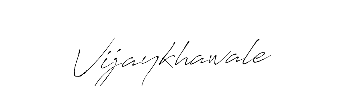 Design your own signature with our free online signature maker. With this signature software, you can create a handwritten (Antro_Vectra) signature for name Vijaykhawale. Vijaykhawale signature style 6 images and pictures png