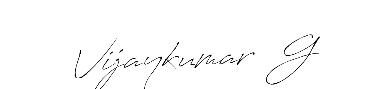 This is the best signature style for the Vijaykumar  G name. Also you like these signature font (Antro_Vectra). Mix name signature. Vijaykumar  G signature style 6 images and pictures png